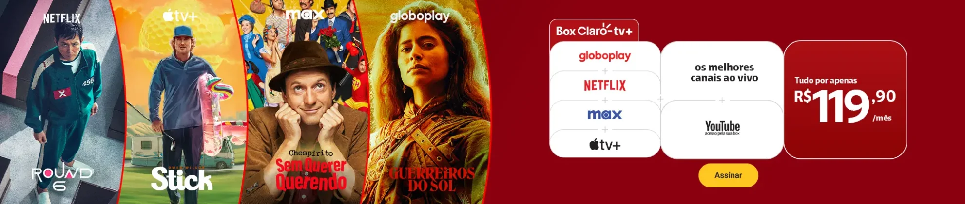 banner claro tv box not